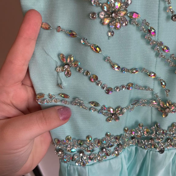 Light Blue Dress Size 18 - Picture 4 of 4